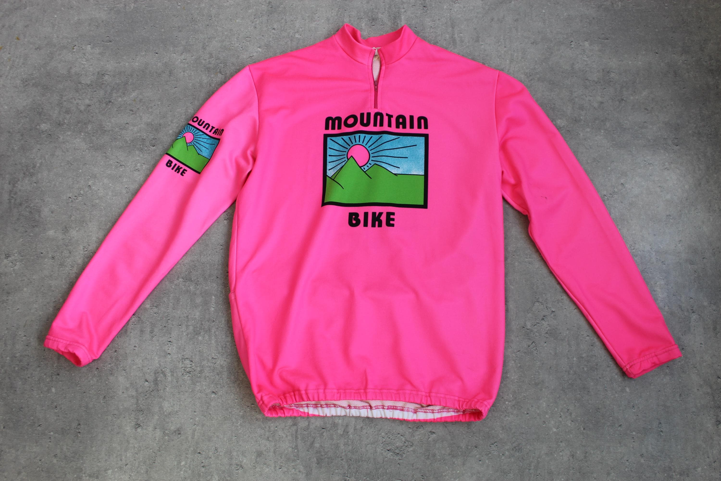 Maglia Ciclismo Donna Manica Lunga Full Zip: Arancione/Rosa/Verde (Taglie S-5XL) Traspirante Con Tasche