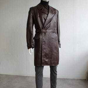 Ww2 German Leather Trench Coat - Etsy