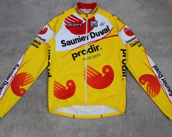 Scott Cycling Jacket Y2K Bike Spring Fall Winter Fleece Men's XL, Women's Extra Large Mtb Long Sleeve Biking Zip Up Swiss Yellow Unisex