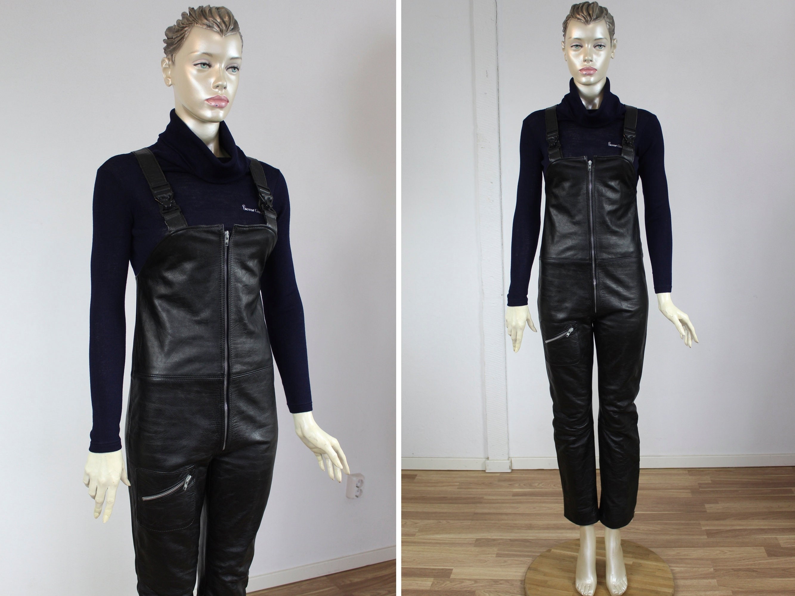 90s leather overalls - Etsy 日本