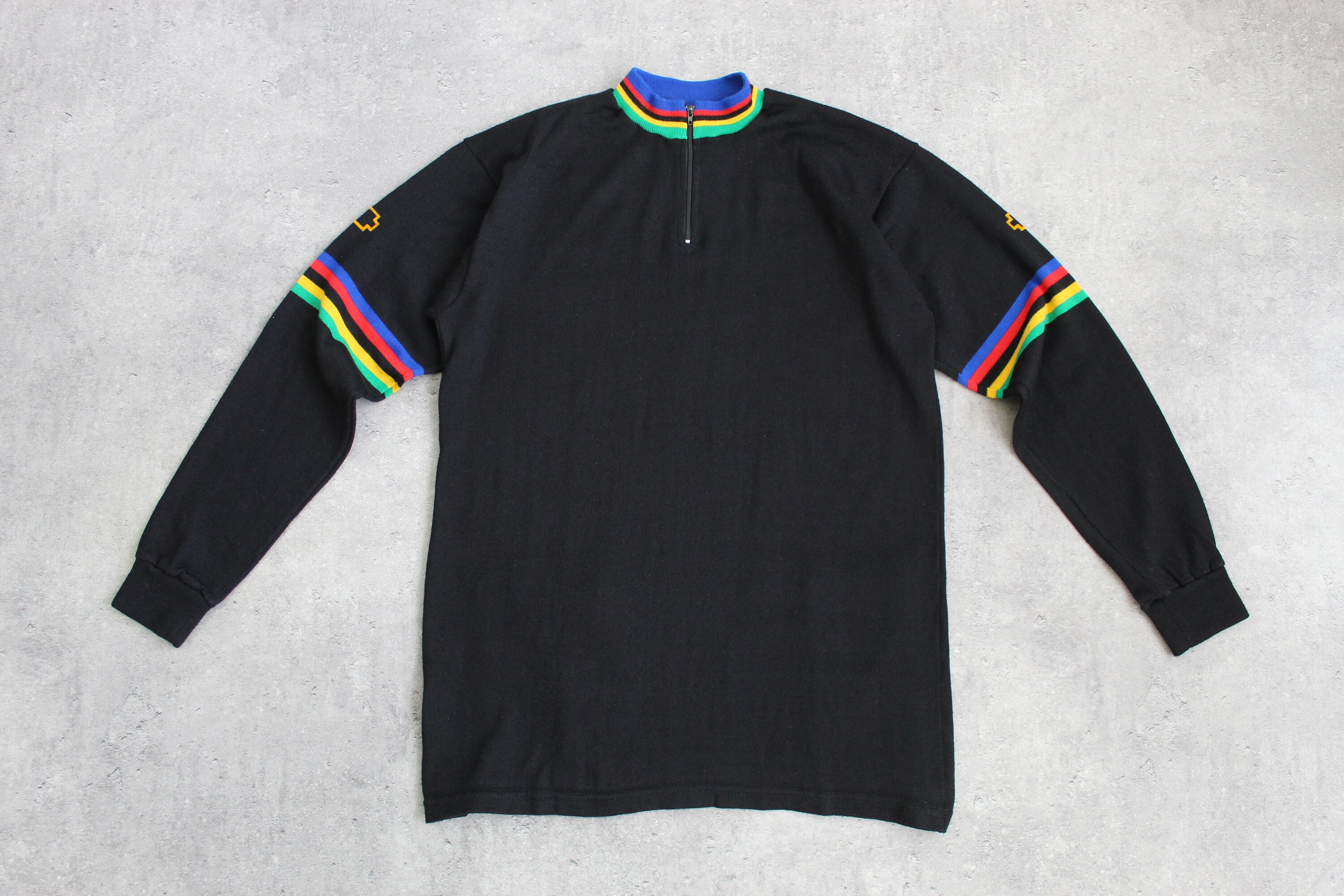 Maillot Cycliste Vintage Laine - Années 80, Taille S, Neuf Sans étiquette