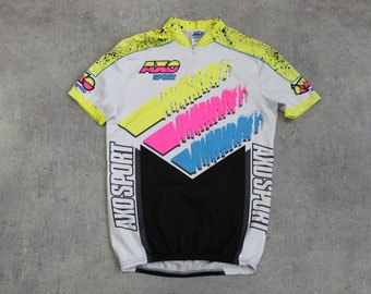 Maillot Cycliste Vintage Laine Style France/Belgique Années 80 - Taille S Homme