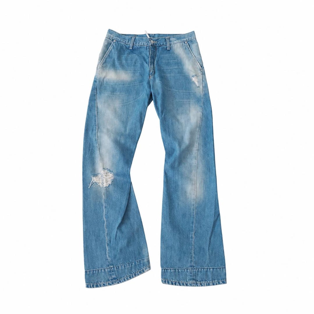 パンツ Levi's ENGINEERED JEANS denim pants y2k Y2K Levis Engineered Jeans Wide Leg Washed Denim Side Zip Pocket