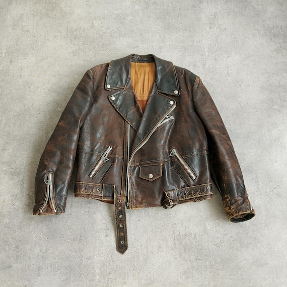 Vintage 40s BMW German Motorcycle Leather Jacket 1940s Rare - Etsy