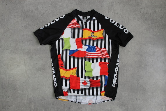 Cannondale Volvo Flags Cycling Jersey MTB  Bike S… - image 1