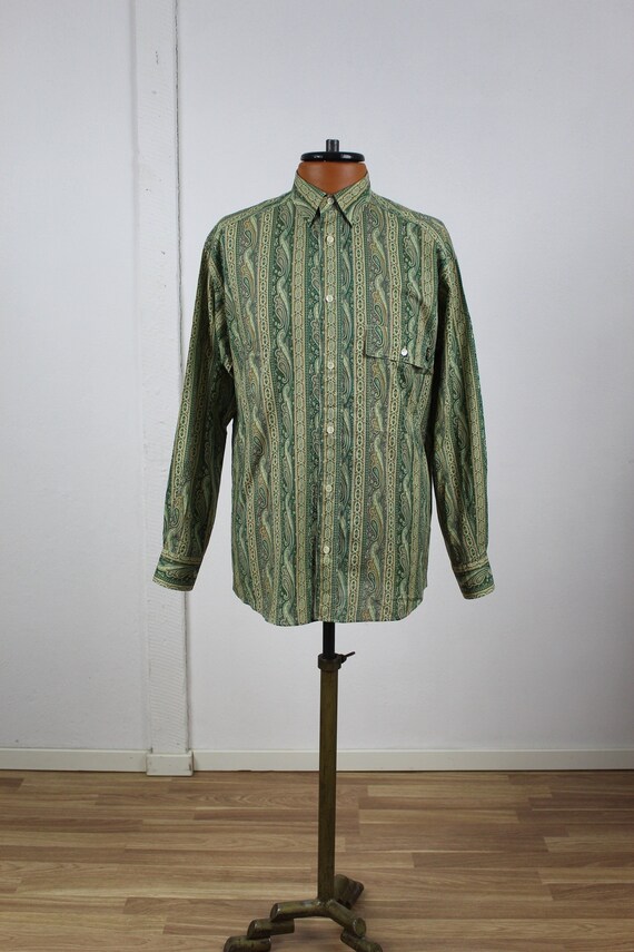 VALENTINO】1990s Paisley Pattern Shirt