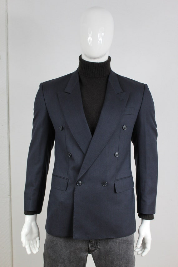 ジャケット・アウター 90's Yves Saint Laurent tailored jacket Vintage 90s Nutmeg Yves Saint Laurent Wool Double Breasted Blazer