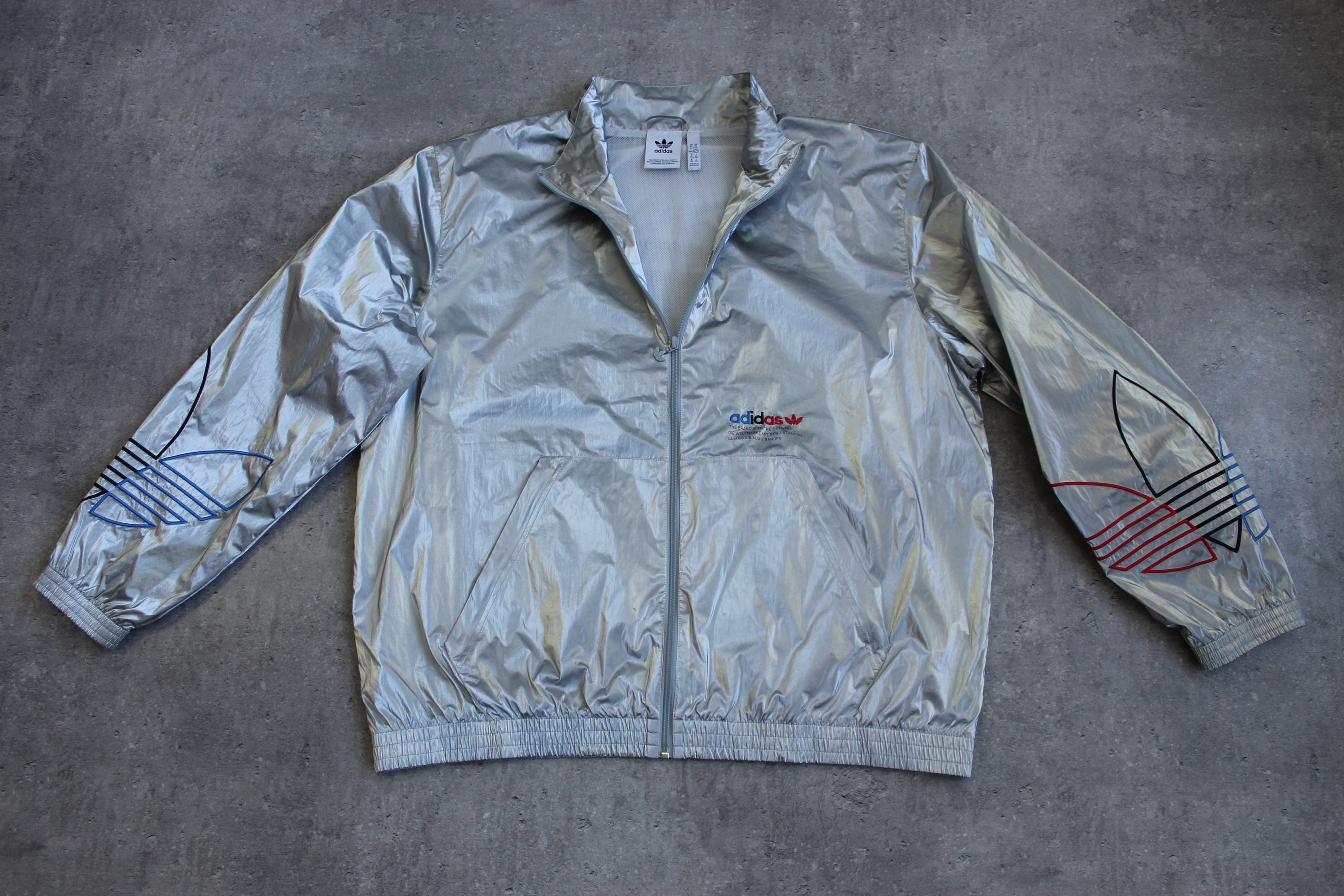 Silver Adidas Jacket - Etsy Silver Adidas Jacket - Etsy