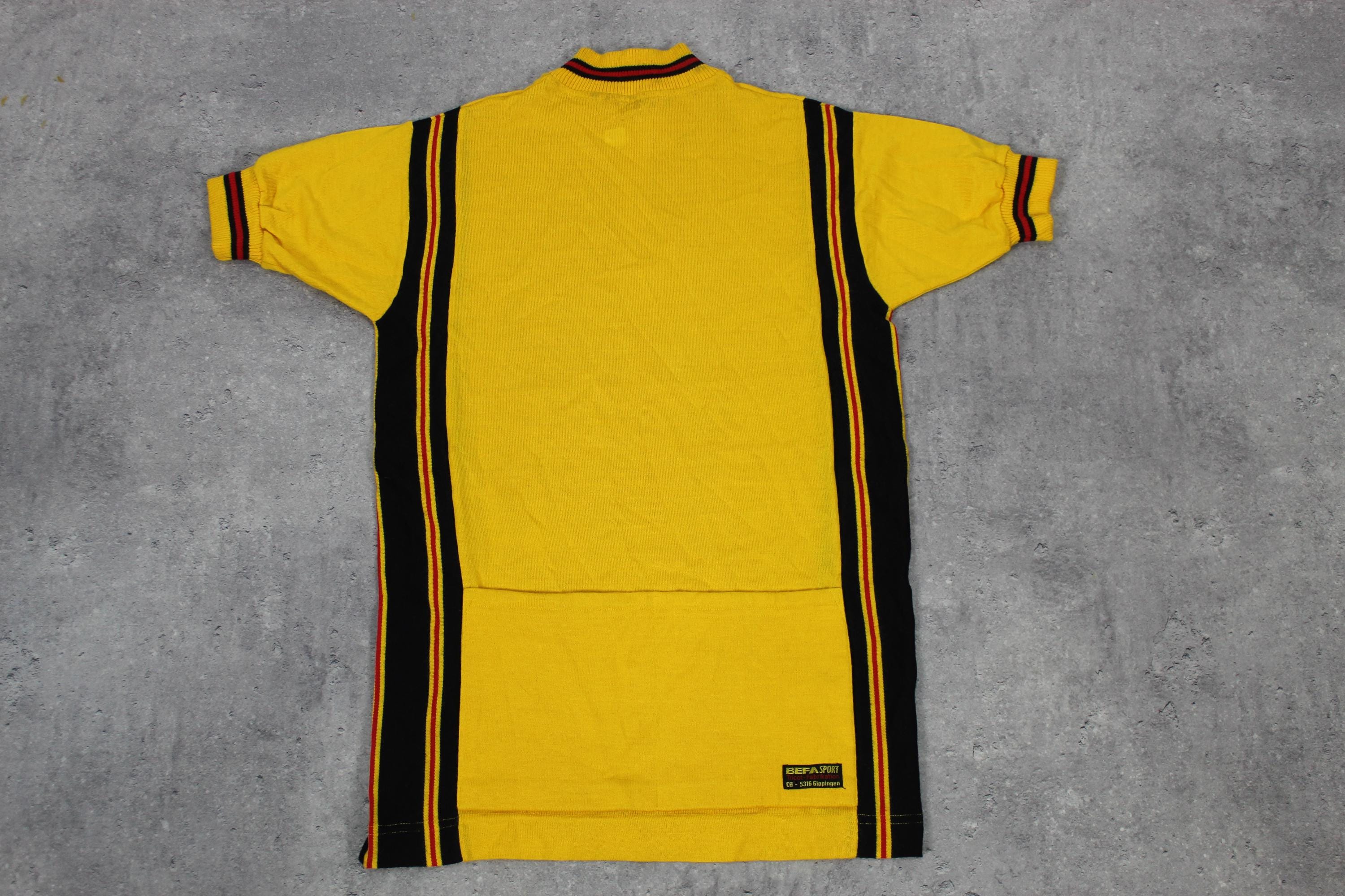 Vtg 70s 80s TS Isaac Campagnolo Shirt Men's Large Yellow