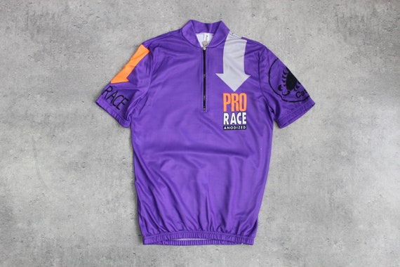 Pro Race Anodized Cycling Jersey 90s Bike Shirt M… - image 1