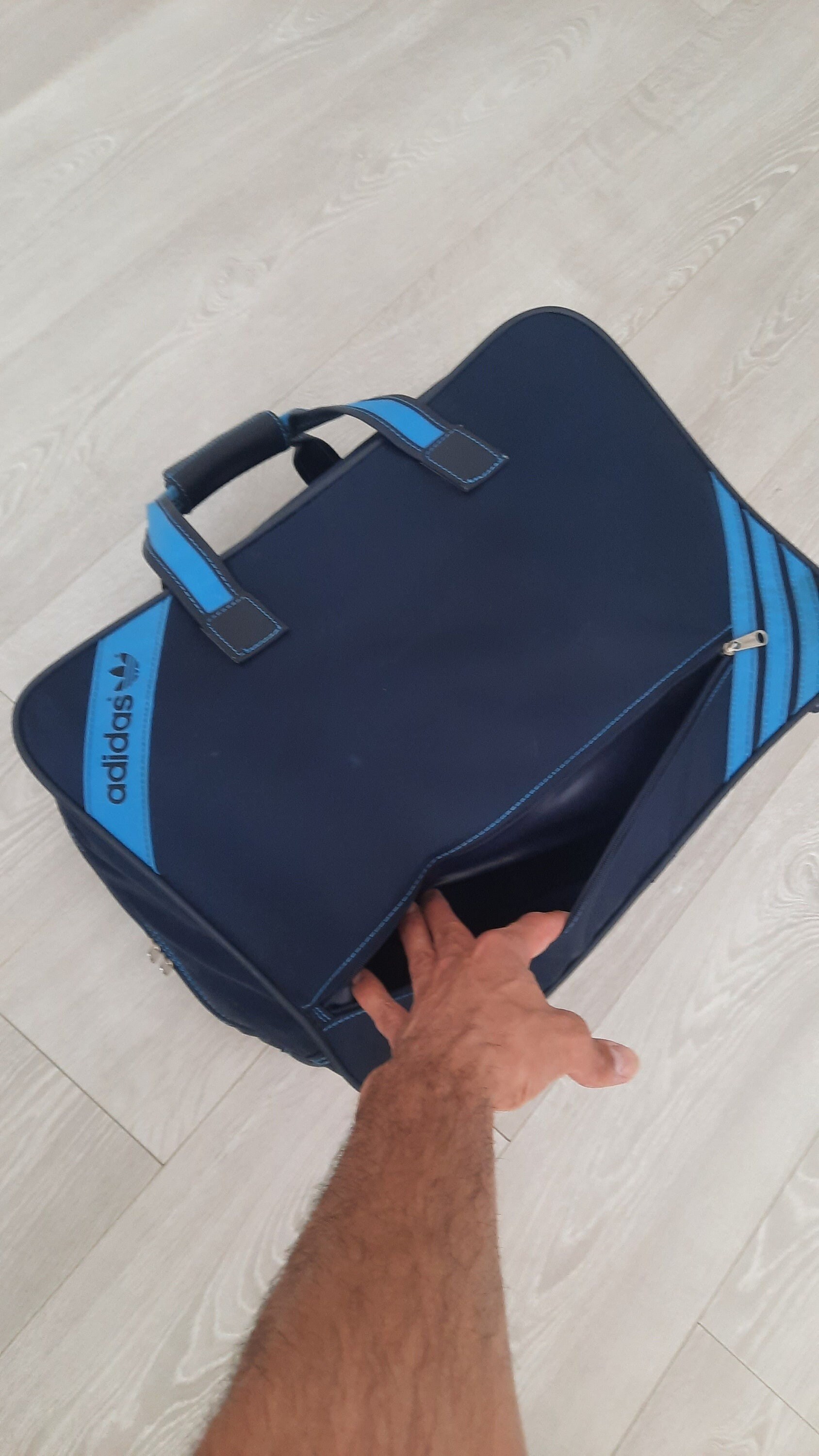 Adidas Travel Bag 80s Backpack Adidas Navy Blue Vintage