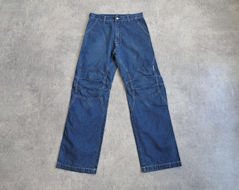 【00s archive】crush denim cargo vintage Vintage 90s '725 Originals' Stonewash Dark Grey Tapered Baggy Fit