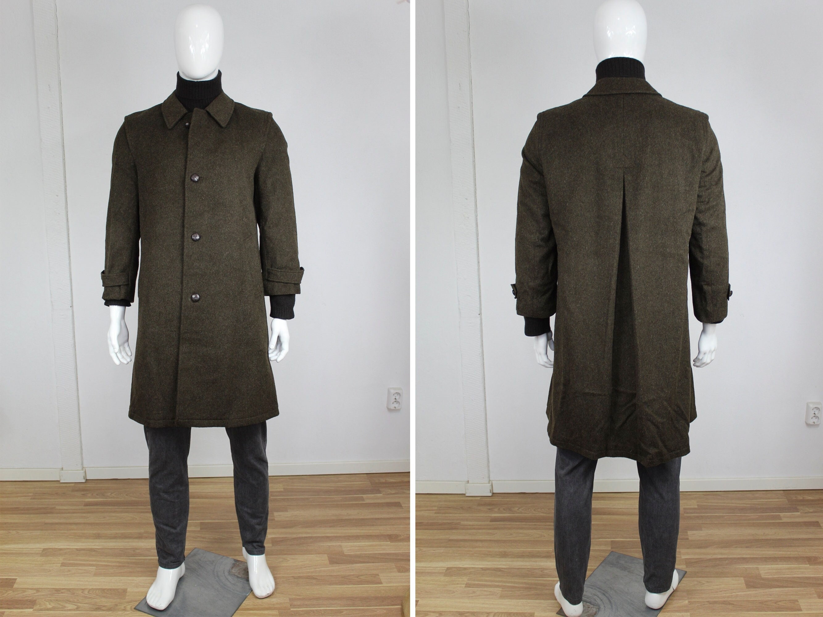 ジャケット・アウター PISCHL Wool Loden Coat Made in Australia Pischl Wool Coat - Etsy