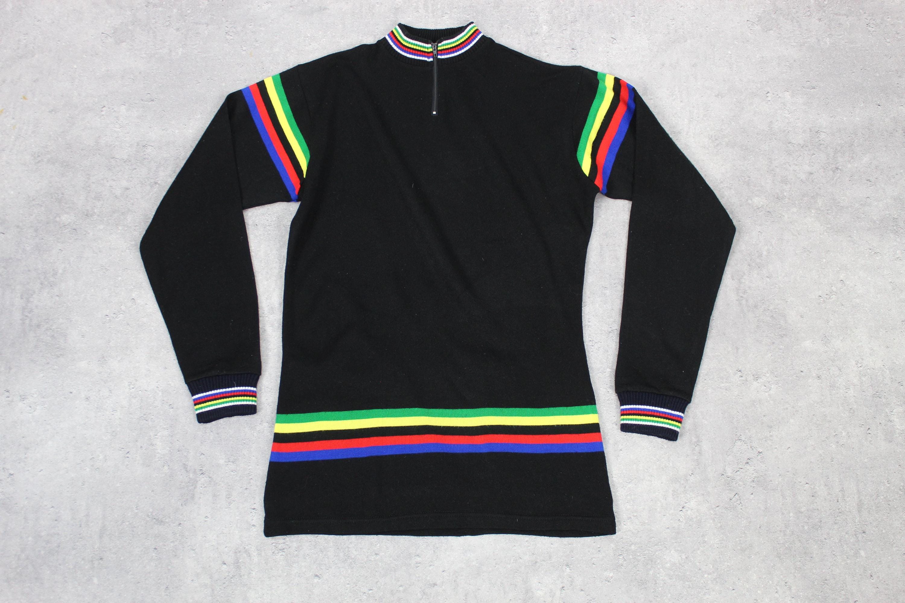 Maillot de cyclisme belge en laine mérinos - Canada