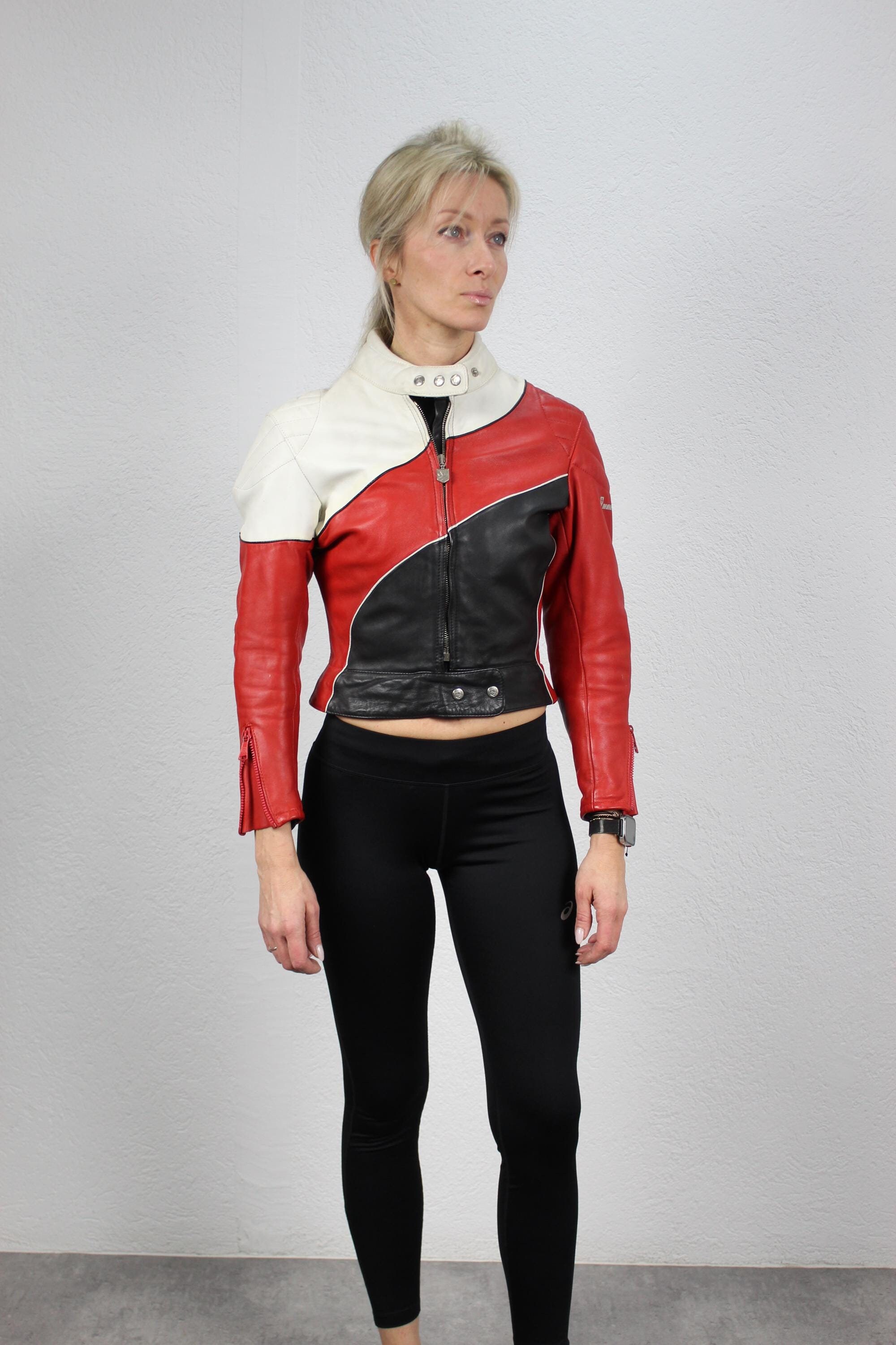 Vintage Y2k Leather Jacket Xs - Etsy