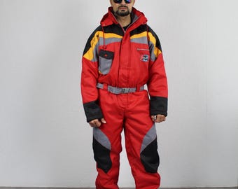 Vintage Stratford Snowmobile Snow Ski Winter Suit Men XL BLACK One