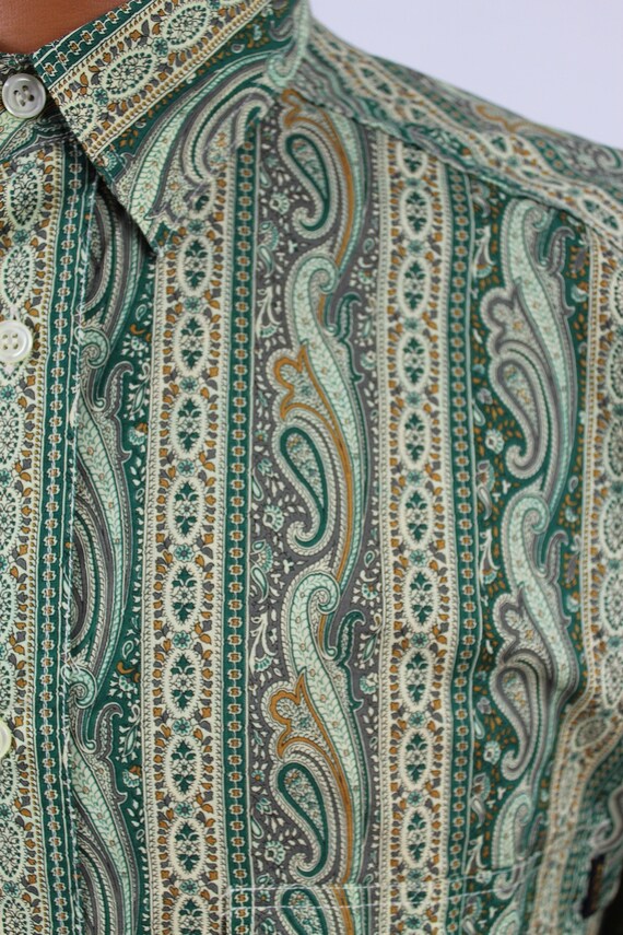 VALENTINO】1990s Paisley Pattern Shirt