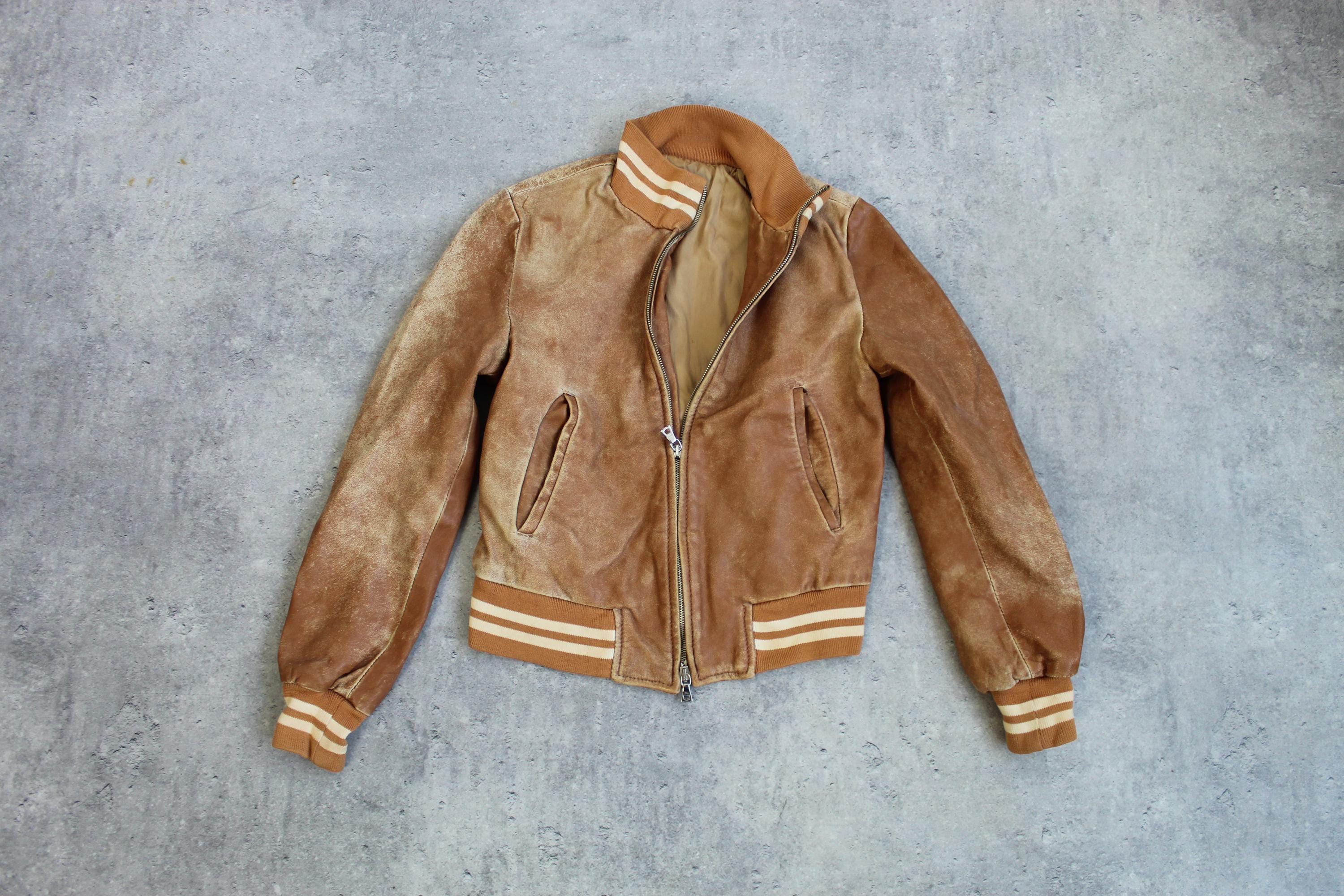 Y2k Leather Jacket - Etsy