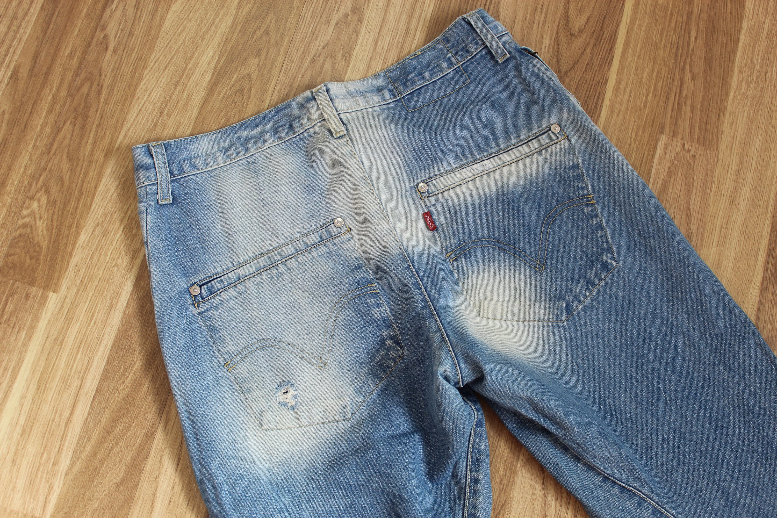 Vintage Levi's Engineered Denim Pants Levi Strauss Twisted