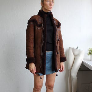 70s Leather Sheep Skin Jacket - Etsy