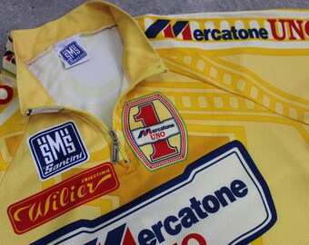Maillot 🚲 Vintage Mercatone Uno Bianchi 1998 - ASICS - Marco Pantani - Sport & Plein air