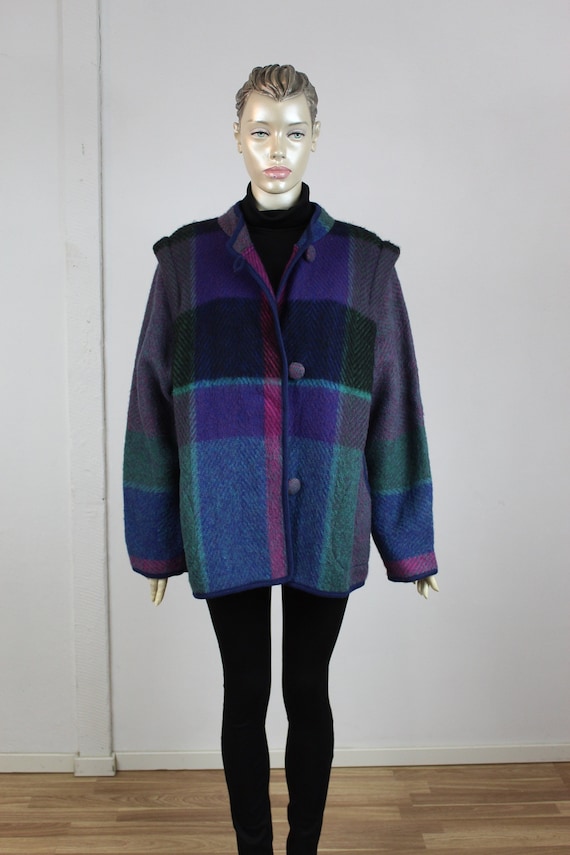 Blau Schwarz Karierter Mantel Mantel Kariert Blau GrÃ¼n Mantel