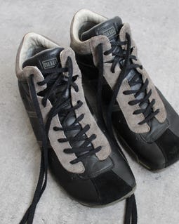 Y2K Diesel Square Black Leather Sneakers Boots EU41 UK8 US10 - Etsy