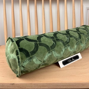 BIG SALE! Luxury Green Velvet Bolster Pillow Cover | Throw Pillow Cover | Bolster Pillow Cover | Velvet Yoga Cushion Cover | Soft Mat Fabric