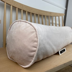 SALE! Luxury Light Pink Velvet Bolster Pillow Cover | Throw Pillow Cover | Bolster Pillow Cover | Velvet Yoga Cushion Cover | Cuatom Opt.|