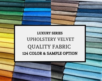 SALE! Luxury Velvet Fabric | Upholstery Velvet Fabric | Fabric by the yard | High Quality Velvet Fabric | Premium Velvet | 124 Color Option|