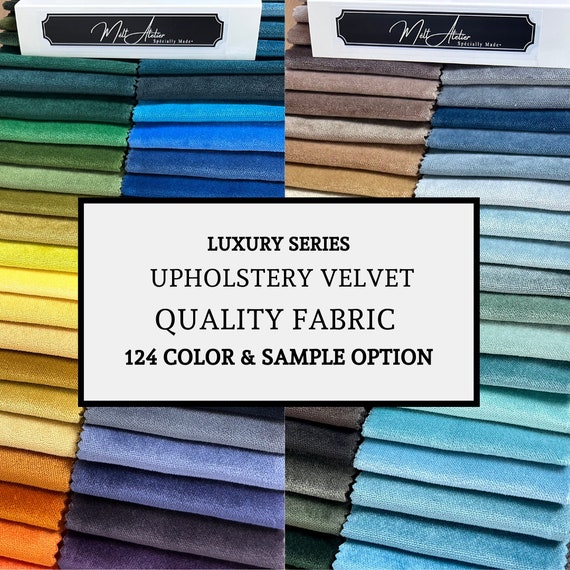 SALE! Luxury Velvet Fabric | Upholstery Velvet Fabric | Fabric by the yard | High Quality Velvet Fabric | Premium Velvet | 124 Color Option|