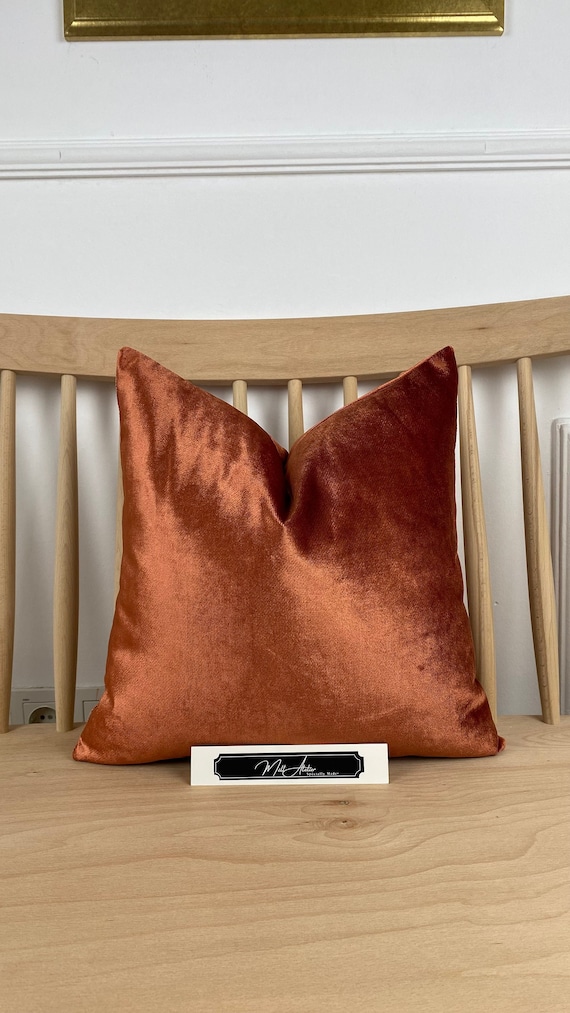 Luxus Bronze Orange Samt Kissenbezug Kissenbezug 14x36 20x20