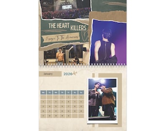 The Heart Killers Tour 2026 Wall Calendar