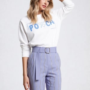 POLCA(TayNew)uniseks lichtgewicht sweatshirt met ronde hals