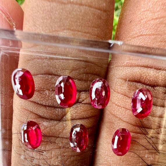 Natural unheated untreated earth mined ruby oval … - image 6