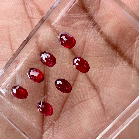 Natural unheated untreated earth mined ruby oval … - image 5