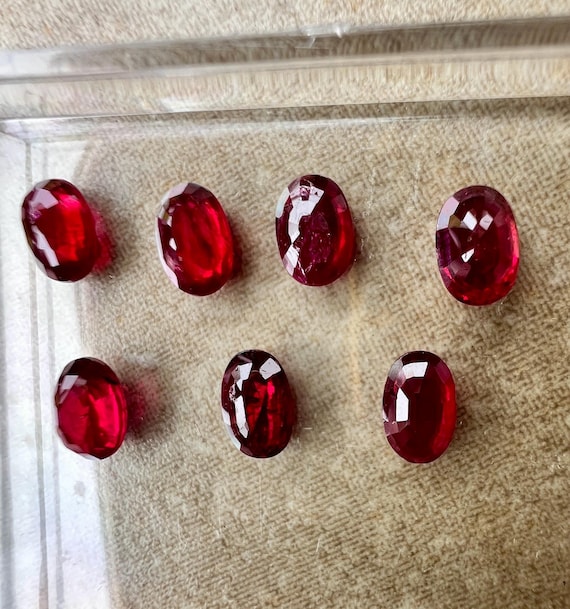 Natural unheated untreated earth mined ruby oval … - image 1