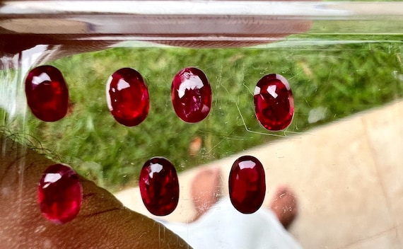 Natural unheated untreated earth mined ruby oval … - image 3