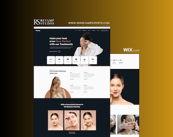 Wix Template - Beauty Clinic Landing Page Premium Template