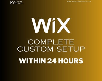 Complete Wix Website Setup Service - Website Premium Template - Custom Website
