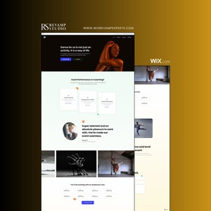 Wix Template - Dance Studio Landing Page Premium Template