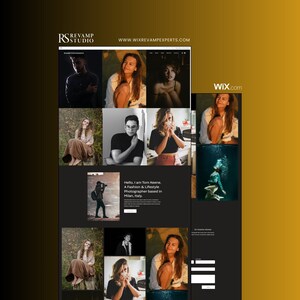 Wix Template - Photography/Photographer Portfolio Landing Page Premium Template