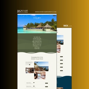 Wix Template - Resort/AirBnb Landing Page Premium Template