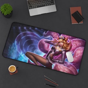 Ahri Lol XXL Mouse Pad All Skins, Ahri Gaming Gamer Mouse Pad, Ahri