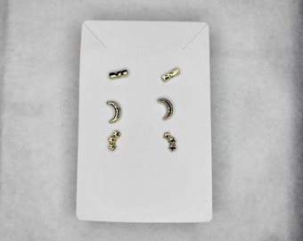 5 Gold Space theme Earrings | 5 Golden space-themed earrings