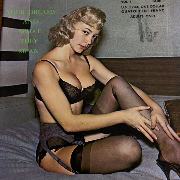 Vintage Demoiselle Risque Mens Magazine Vol 1 Issue 1
