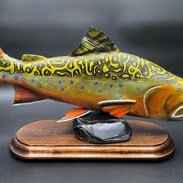 Brook Trout, Hand Carved Artwork