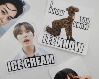 Stray Kids Lee Know Meme Stickers