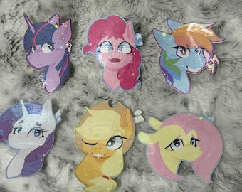 My Little Pony Mane Six Holographic Waterproof Vinyl Sticker
