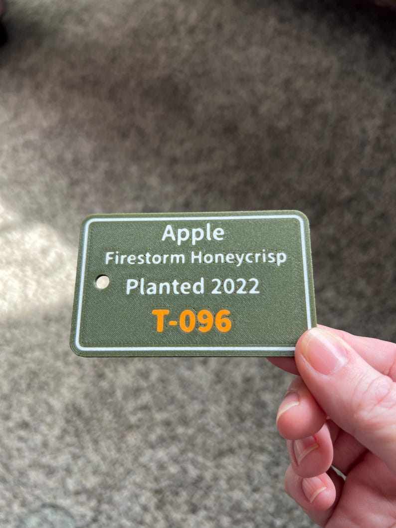 Custom Heavy-duty Outdoor Tree ID Tags • Durable PETG Plant Markers 3D ...